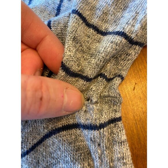 Banana Republic 100% Italian Linen Striped Nautical Sweater Size M - Picture 5 of 5